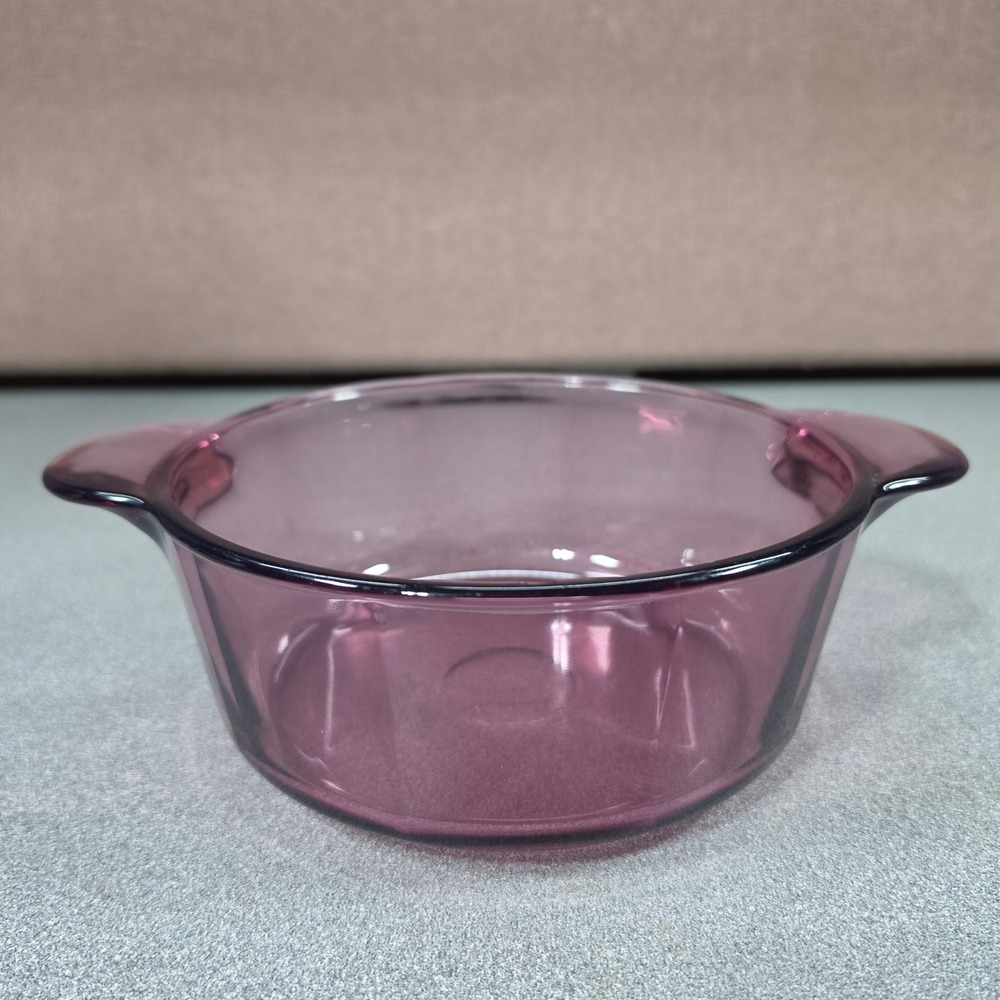 Corning Visions Casserole Dish 1.5L Cranberry Excellent Glass‎ 1148